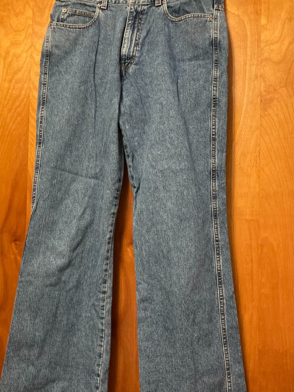 Calvin Klein mid-wash denim vintage flared bootcut jeans 12